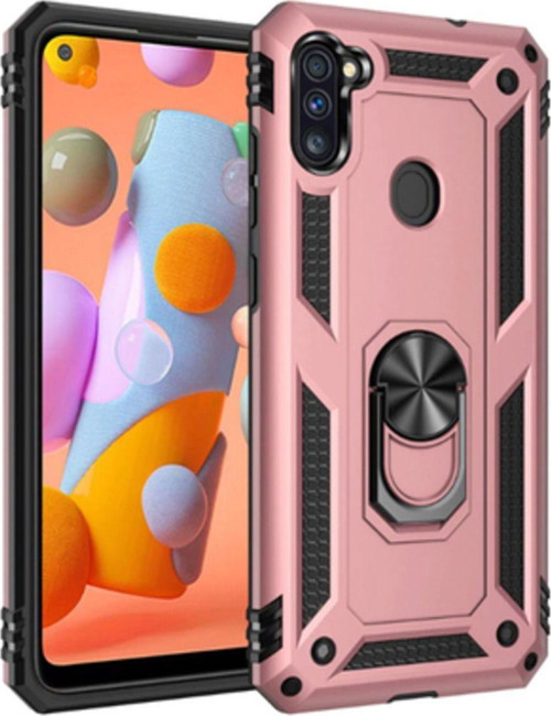 Samsung Galaxy A11 Çift Katmanlı Ve Yüzüklü Tam Koruma Vega Premium Kılıf