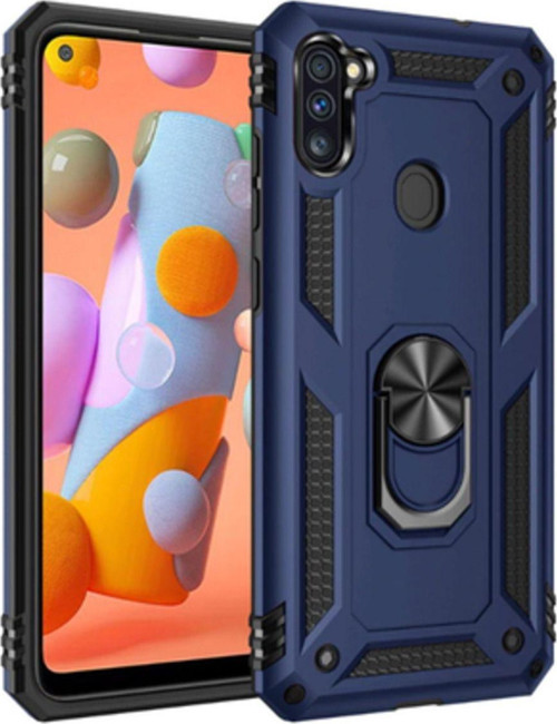 Samsung Galaxy A11 Çift Katmanlı Ve Yüzüklü Tam Koruma Vega Premium Kılıf