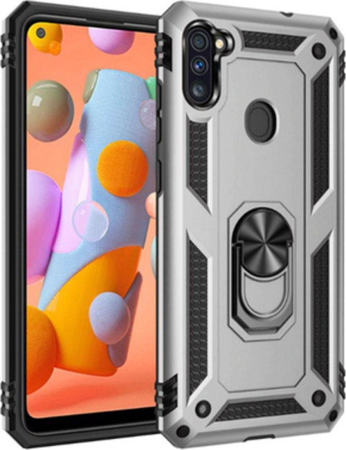 Samsung Galaxy A11 Çift Katmanlı Ve Yüzüklü Tam Koruma Vega Premium Kılıf
