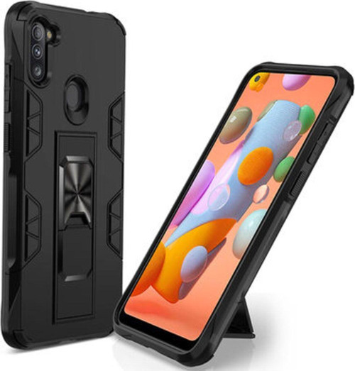 Samsung Galaxy A11 Stantlı Ve Tam Koruma Sağlayan Şık Volve Premium Sert Silikon Kılıf