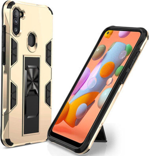 Samsung Galaxy A11 Stantlı Ve Tam Koruma Sağlayan Şık Volve Premium Sert Silikon Kılıf