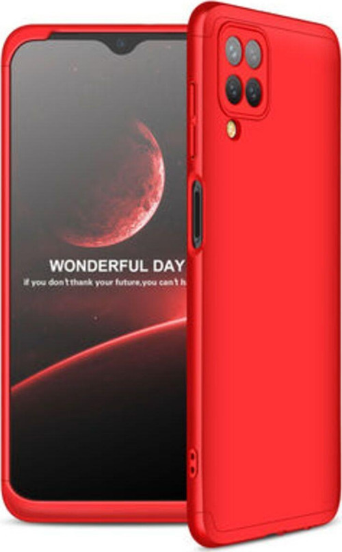 Samsung Galaxy A12 3 Parçalı Tam Koruma Şık Astrea Premium Sert Kılıf