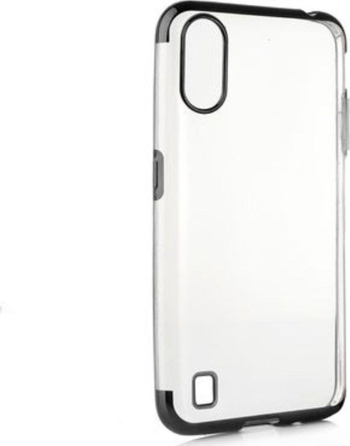 Samsung Galaxy A10 Kenarları Renkli Arkası Şeffaf Bosses Premium Silikon Kılıf