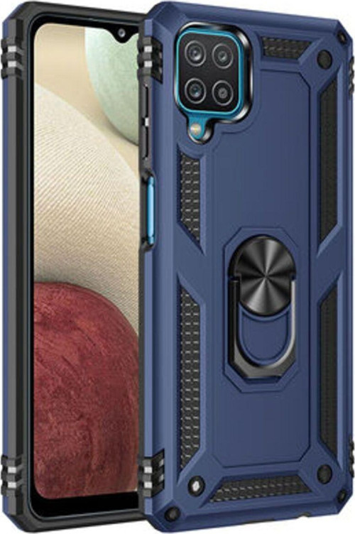 Samsung Galaxy A12 Çift Katmanlı Ve Yüzüklü Tam Koruma Vega Premium Kılıf
