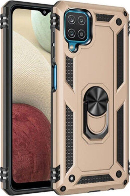 Samsung Galaxy A12 Çift Katmanlı Ve Yüzüklü Tam Koruma Vega Premium Kılıf