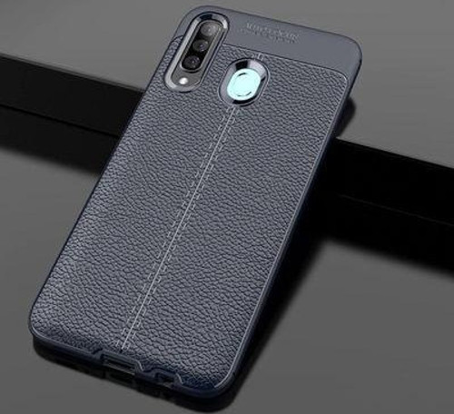 Samsung Galaxy A20S Deri Desenli Yüksek Koruma Sağlayan Niss Premium Silikon Kılıf