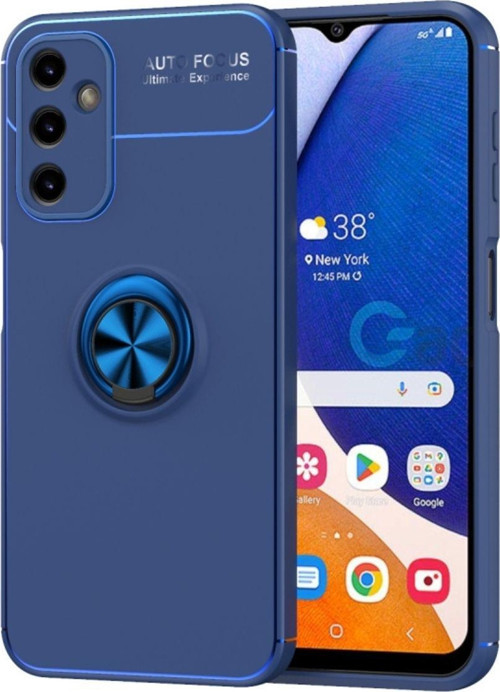 Samsung Galaxy A14 Ultra Koruma Sağlayan Stant Özellikli Yüzüklü Ravel Silikon Kılıf