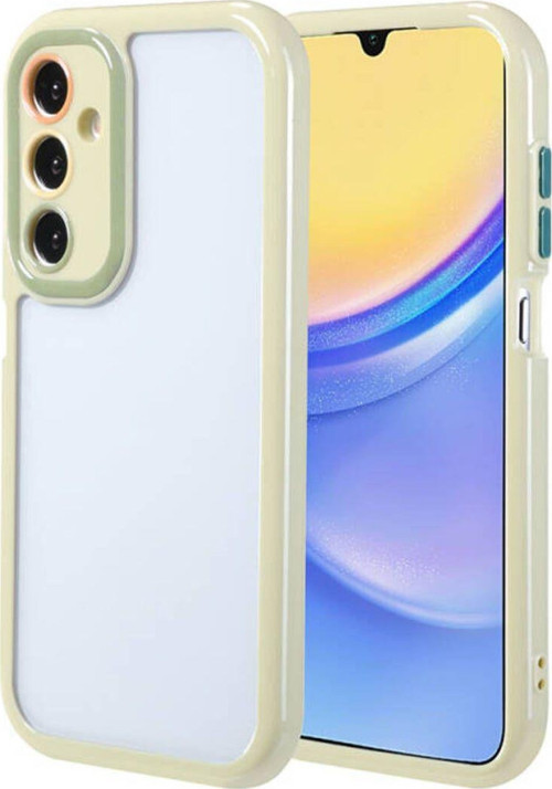 Samsung Galaxy A15 Kılıf Kamera Korumalı Renkli Kenar Ve Çerçeve Tasarımlı Vitamin Kapak