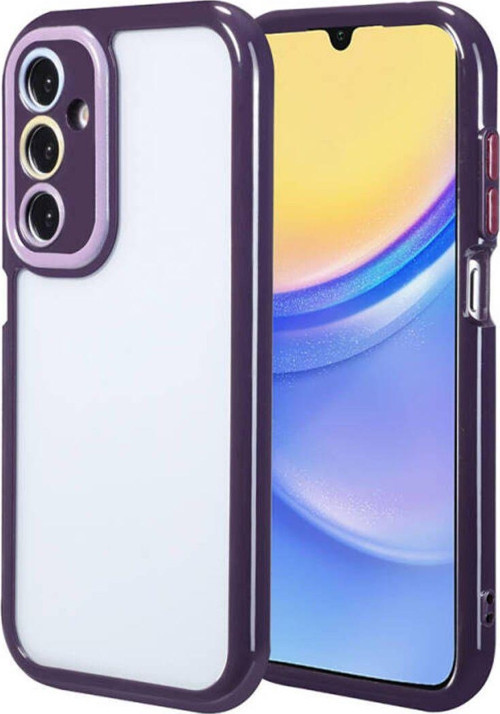 Samsung Galaxy A15 Kılıf Kamera Korumalı Renkli Kenar Ve Çerçeve Tasarımlı Vitamin Kapak
