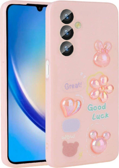 Samsung Galaxy A23 4G Kılıf Kabartma Figürlü Parlak Toys Silikon Kapak