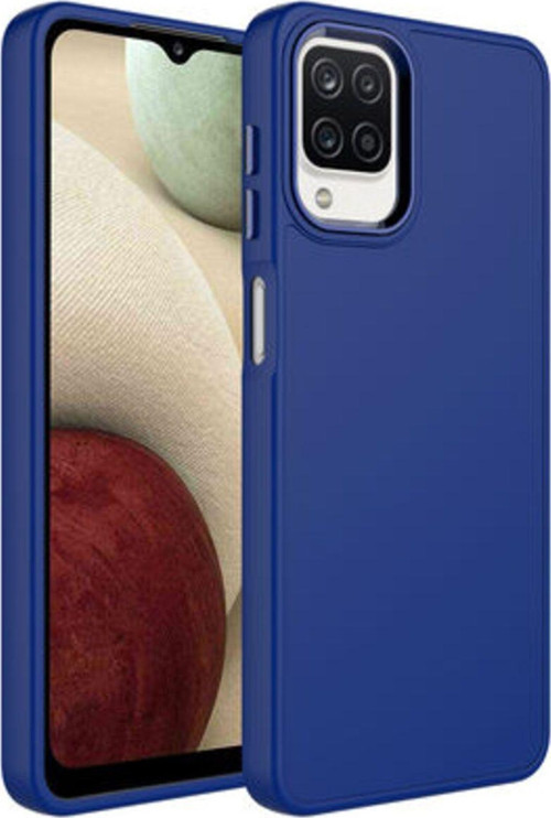 Samsung Galaxy A22 4G Kılıf Metal Çerçeve Ve Buton Tasarımlı Silikon Luna Kapak