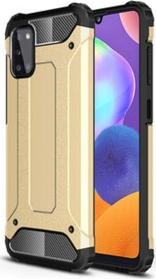 Samsung Galaxy A31 Tam Koruma Sağlayan Çift Katmanlı Crash Premium Sert Silikon Kılıf