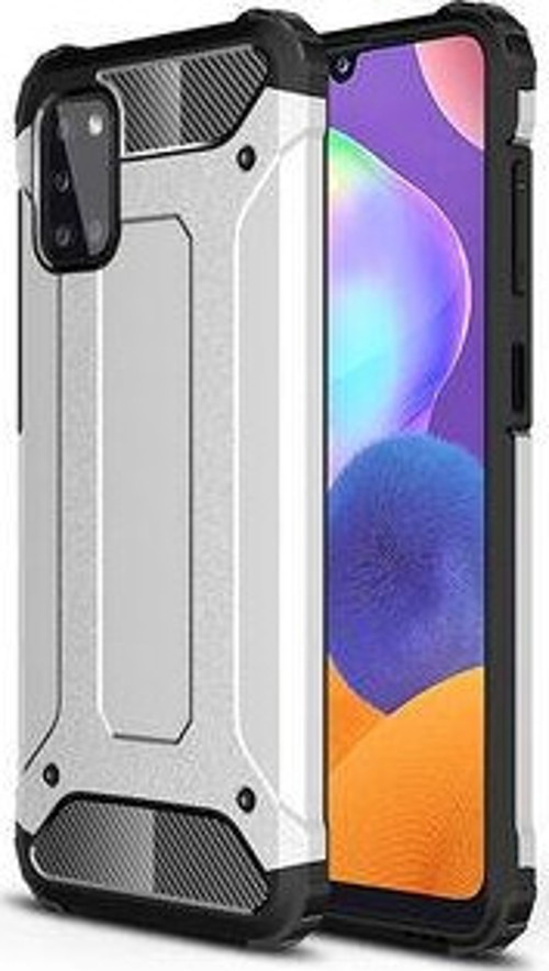 Samsung Galaxy A31 Tam Koruma Sağlayan Çift Katmanlı Crash Premium Sert Silikon Kılıf