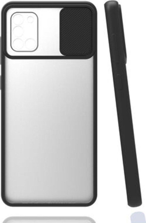 Samsung Galaxy A31 Kamera Koruma Sürgülü Şık Pena Silikon Kılıf