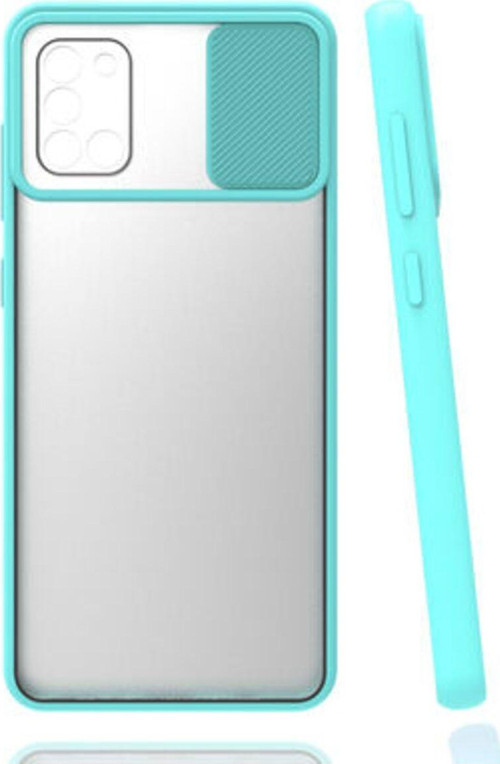 Samsung Galaxy A31 Kamera Koruma Sürgülü Şık Pena Silikon Kılıf
