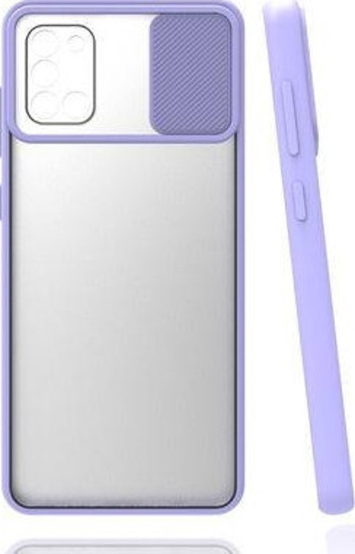 Samsung Galaxy A31 Kamera Koruma Sürgülü Şık Pena Silikon Kılıf