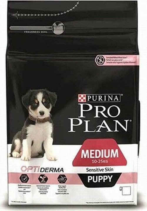 Medium Opti Derma Sensitive Skin Puppy Somonlu Orta Irk Yavru Köpek Maması 3 Kg - Petshopundan