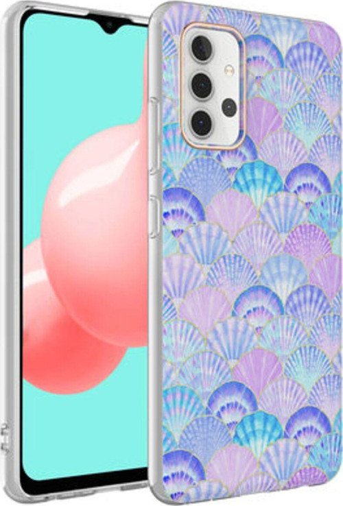 Samsung Galaxy A32 4G Transparan Desenli Şık Bella Premium Silikon Kılıf