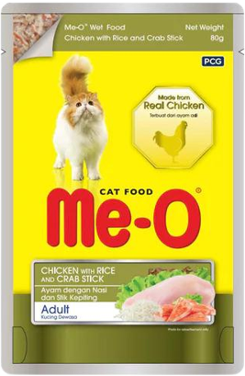Tavuklu Pirinçli ve Yengeç Etli Yetişkin Kedi Konservesi 80 Gr
