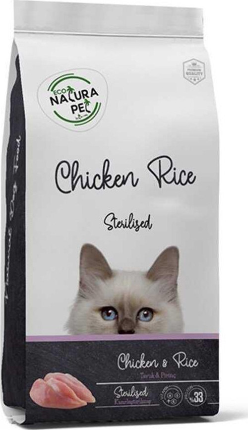Eco Pet Tavuk _ Pirinçli Kısırlaştırılmış Kedi Maması 1,5 Kg - Purlo