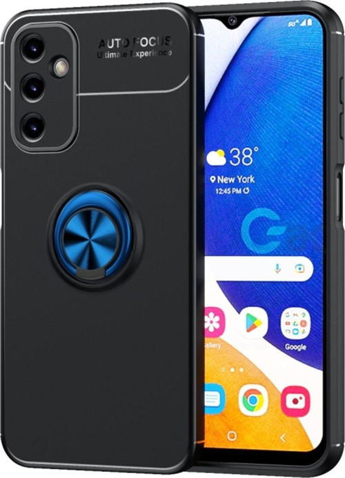 Samsung Galaxy A34 Ultra Koruma Sağlayan Stant Özellikli Yüzüklü Ravel Silikon Kılıf