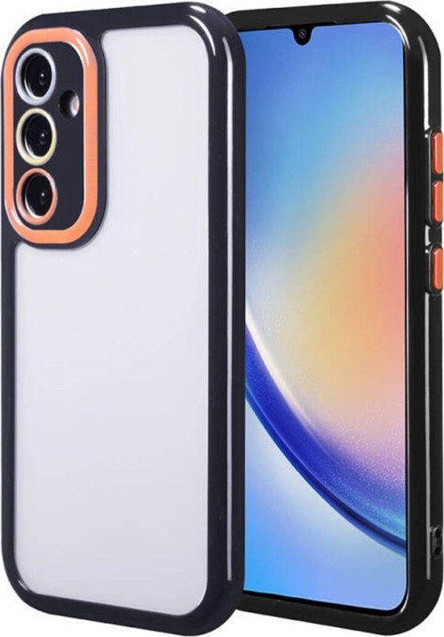 Samsung Galaxy A34 Kılıf Kamera Korumalı Renkli Kenar Ve Çerçeve Tasarımlı Vitamin Kapak