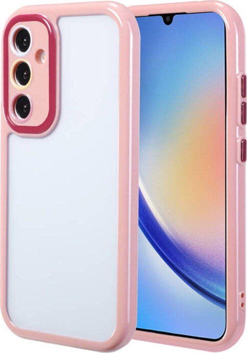 Samsung Galaxy A34 Kılıf Kamera Korumalı Renkli Kenar Ve Çerçeve Tasarımlı Vitamin Kapak