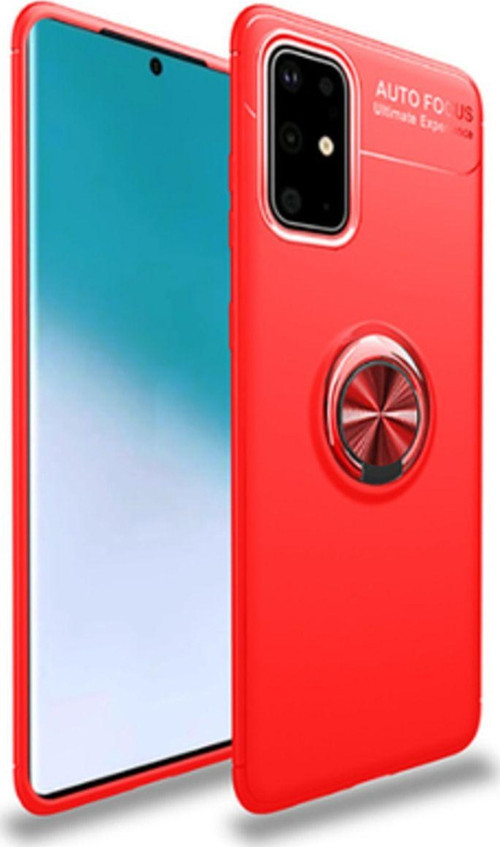 Samsung Galaxy A51 Ultra Koruma Sağlayan Stant Özellikli Yüzüklü Ravel Silikon Kılıf