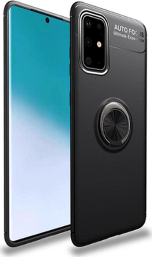 Samsung Galaxy A51 Ultra Koruma Sağlayan Stant Özellikli Yüzüklü Ravel Silikon Kılıf