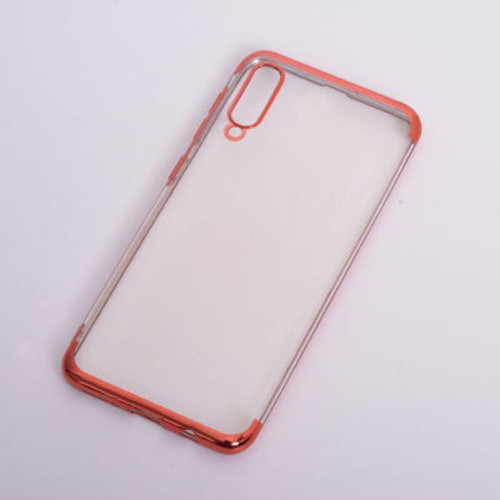 Samsung Galaxy A50 Kenarları Renkli Arkası Şeffaf Bosses Premium Silikon Kılıf