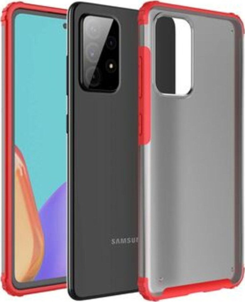 Samsung Galaxy A52 Sert Yapılı Ve Köşe Korumalı Arkası Buğulu Şık Volks Premium Kılıf