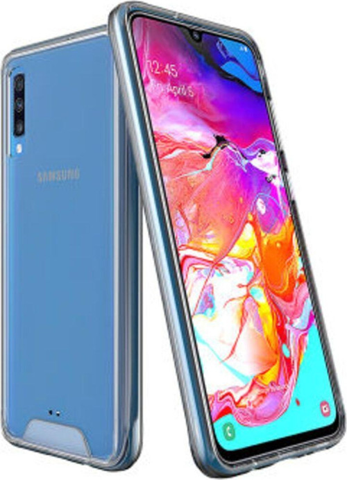 Samsung Galaxy A70 Ultra Koruma Sağlayan Sert Ve Şeffaf Gard Premium Silikon Kılıf