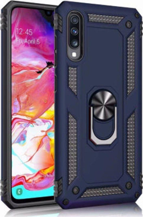 Samsung Galaxy A70 Çift Katmanlı Ve Yüzüklü Tam Koruma Vega Premium Kılıf