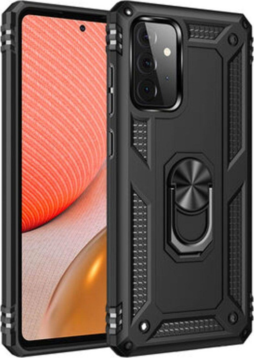 Samsung Galaxy A72 Çift Katmanlı Ve Yüzüklü Tam Koruma Vega Premium Kılıf