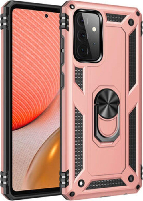 Samsung Galaxy A72 Çift Katmanlı Ve Yüzüklü Tam Koruma Vega Premium Kılıf