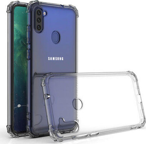 Samsung Galaxy M11 Köşe Korumalı Şeffaf Jelly Premium Silikon Kılıf