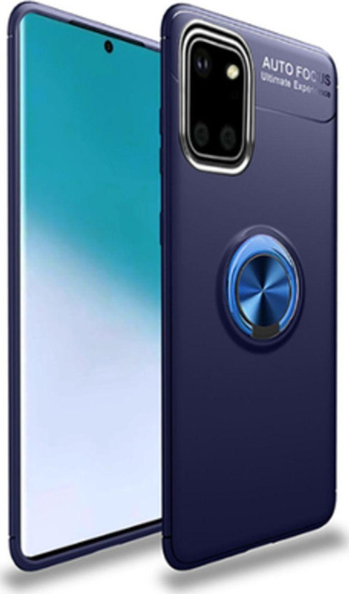 Samsung Galaxy A81 Ultra Koruma Sağlayan Stant Özellikli Yüzüklü Ravel Silikon Kılıf
