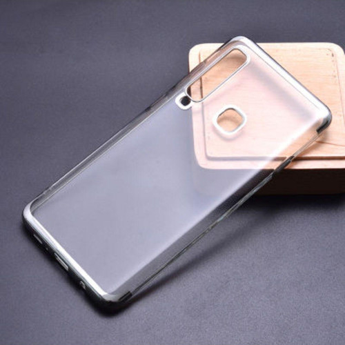 Samsung Galaxy A9 2018 Kenarları Renkli Arkası Şeffaf Bosses Premium Silikon Kılıf