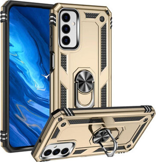 Samsung Galaxy M23 Çift Katmanlı Ve Yüzüklü Tam Koruma Vega Premium Kılıf