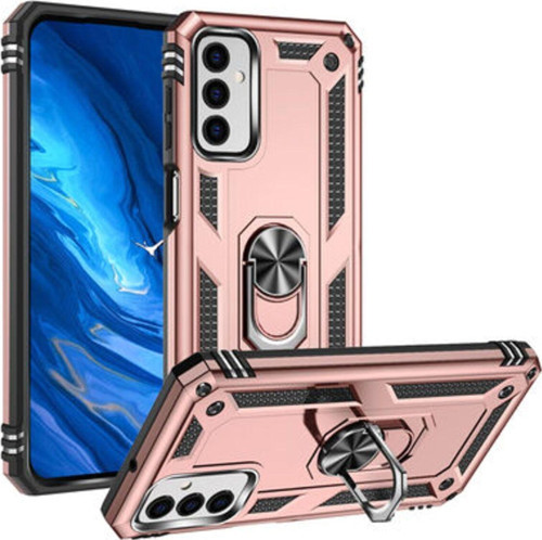 Samsung Galaxy M23 Çift Katmanlı Ve Yüzüklü Tam Koruma Vega Premium Kılıf