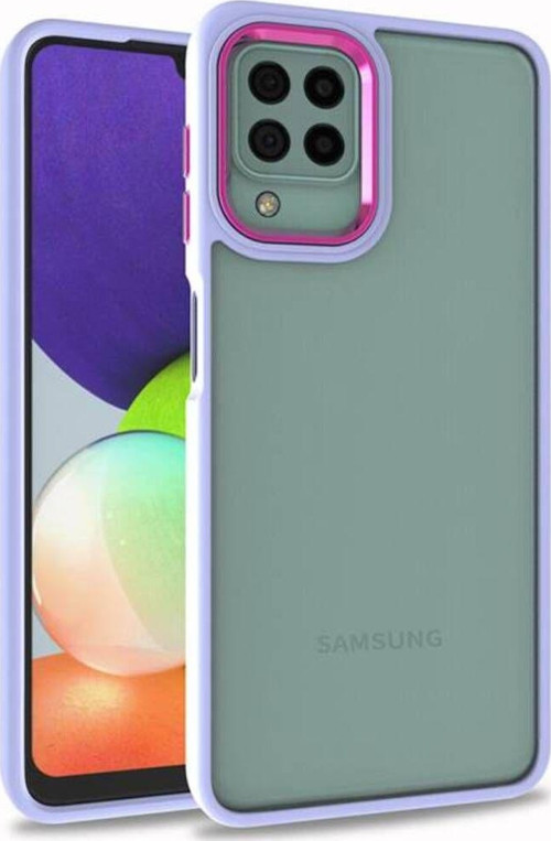 Samsung Galaxy M32 Şık Görünümlü Ve Arkası Şeffaf Flora Premium Kılıf
