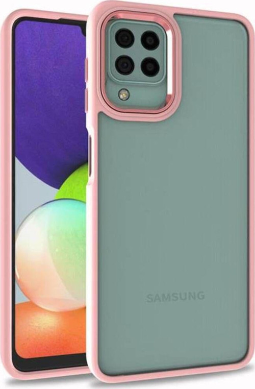 Samsung Galaxy M32 Şık Görünümlü Ve Arkası Şeffaf Flora Premium Kılıf