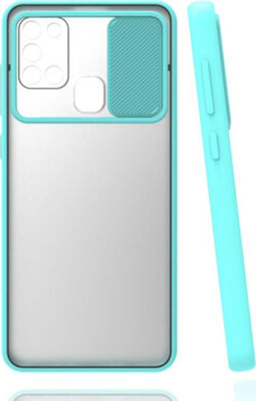 Samsung Galaxy M31 Kamera Koruma Sürgülü Şık Pena Silikon Kılıf