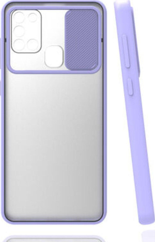 Samsung Galaxy M31 Kamera Koruma Sürgülü Şık Pena Silikon Kılıf