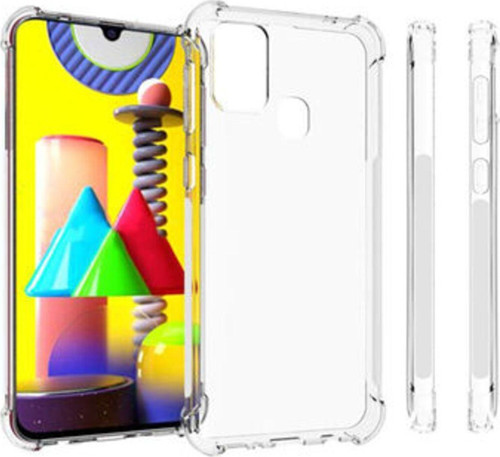 Samsung Galaxy M31 Köşe Korumalı Şeffaf Jelly Premium Silikon Kılıf