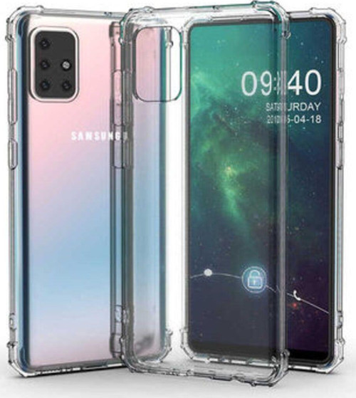 Samsung Galaxy M51 Köşe Korumalı Şeffaf Jelly Premium Silikon Kılıf