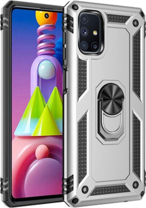 Samsung Galaxy M51 Çift Katmanlı Ve Yüzüklü Tam Koruma Vega Premium Kılıf