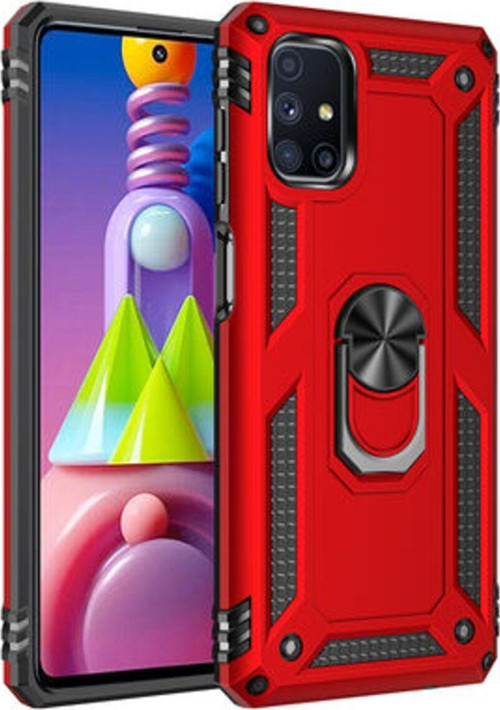 Samsung Galaxy M51 Çift Katmanlı Ve Yüzüklü Tam Koruma Vega Premium Kılıf