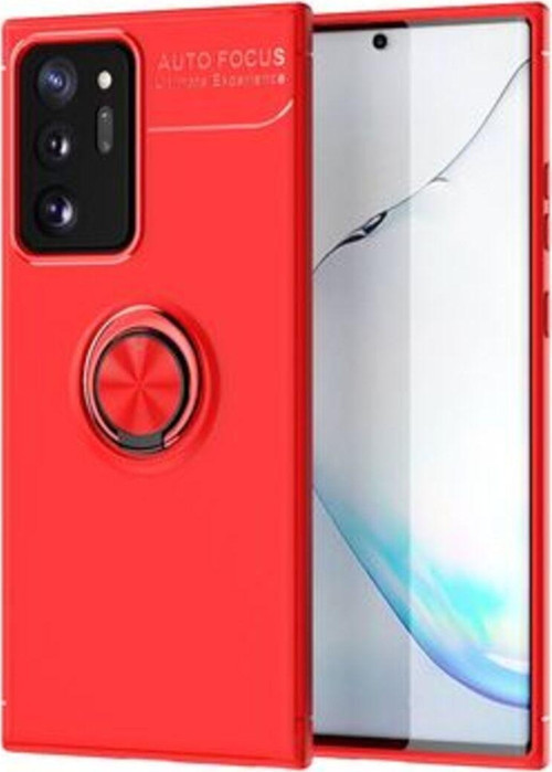 Samsung Galaxy Note 20 Ultra Ultra Koruma Sağlayan Stant Özellikli Yüzüklü Ravel Silikon Kılıf