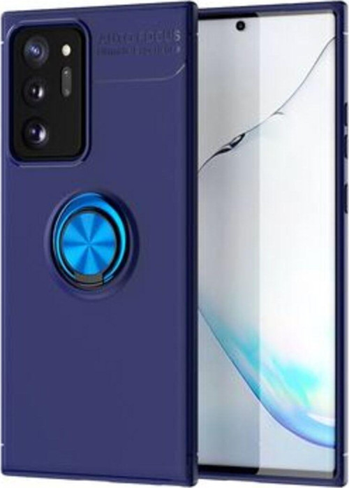 Samsung Galaxy Note 20 Ultra Ultra Koruma Sağlayan Stant Özellikli Yüzüklü Ravel Silikon Kılıf